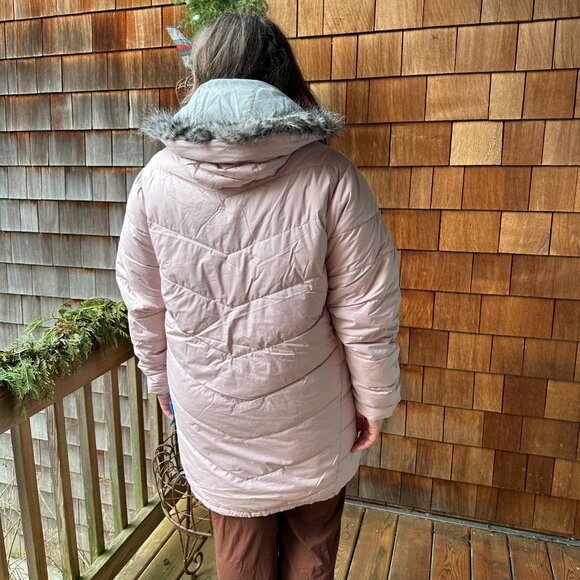 NWT Columbia Light Pink Village Park Insulated Long Jacket in Women's XXL - Picture 11 of 16